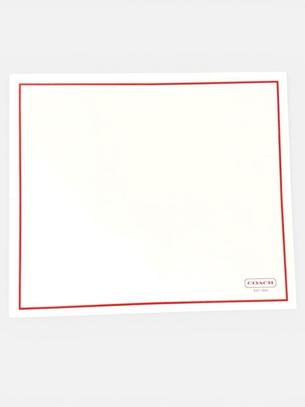 Vintage COACH Gift Box 12.5 x 10.5 x 4.5 White Red Empty Y2K